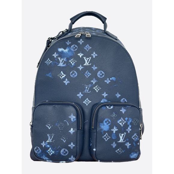 Louis Vuitton Navy Watercolor Monogram Multipocket Backpack - Picture 1 of 6
